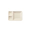 Shunta Melamine Rectangle 3-Divided/ Compartment Plate L18.9xW12.9xH2.4cm , White, Iwamatsu