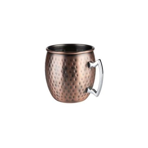 APS Stainless Steel Cup Ø9xH10cm, Hammered Copper, Moscow Mule