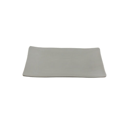 Shunta Melamine Rectangle Plate L20.3xW14.1xH2.5cm, Grey, Iwamatsu