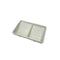 Shunta Melamine Rectangle 2-Divided/ Compartment Sauce Dish L13xW8.4xH2.4cm, White, Iwamatsu