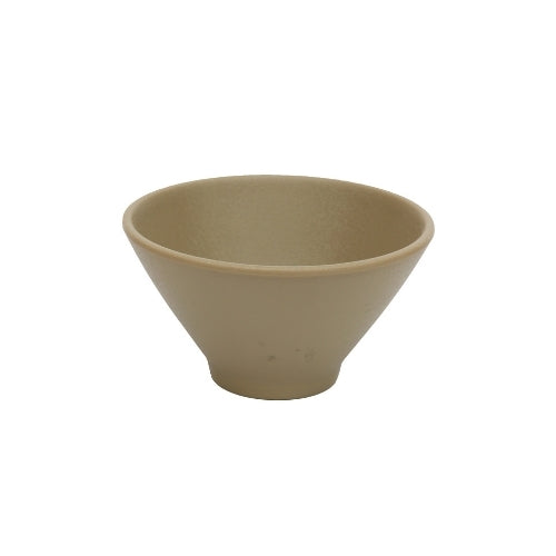 Shunta Melamine Round Bowl Ø12.5xH7cm, Dark Beige, Iwamatsu