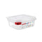 Araven Polypropylene Microwaveable Container Gn 1/6 With Airtight Lid L17.6xW16.2xH6.5cm 1.1L, Translucent