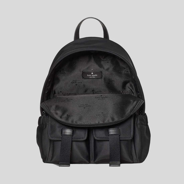 KATE SPADE Carter Ksnyl Cargo Backpack Black RS-KN671