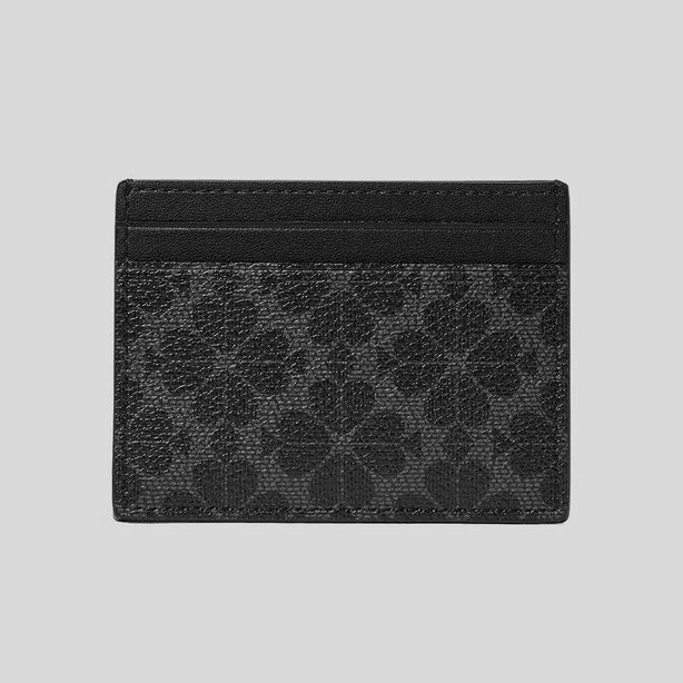 KATE SPADE Spade Flower Small Slim Card Holder Black RS-KN761
