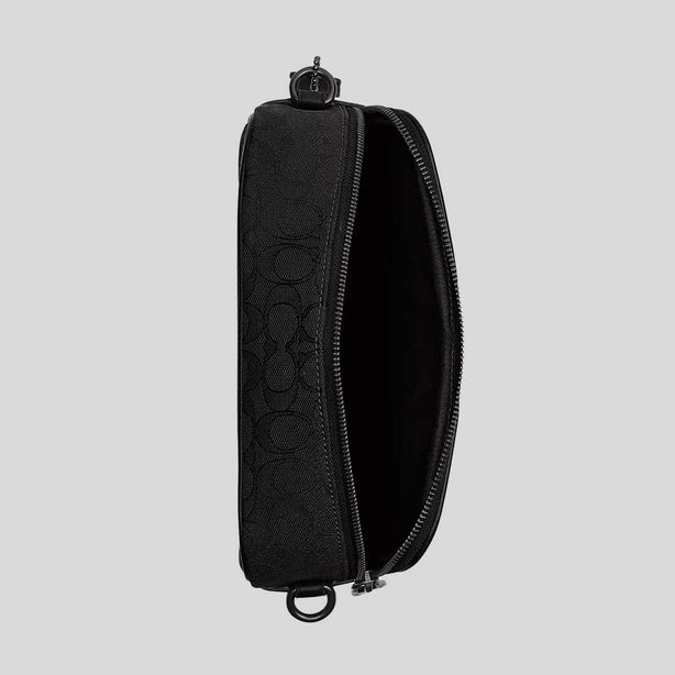 COACH Theo Camera Bag In Signature Jacquard Black RS-CBF21