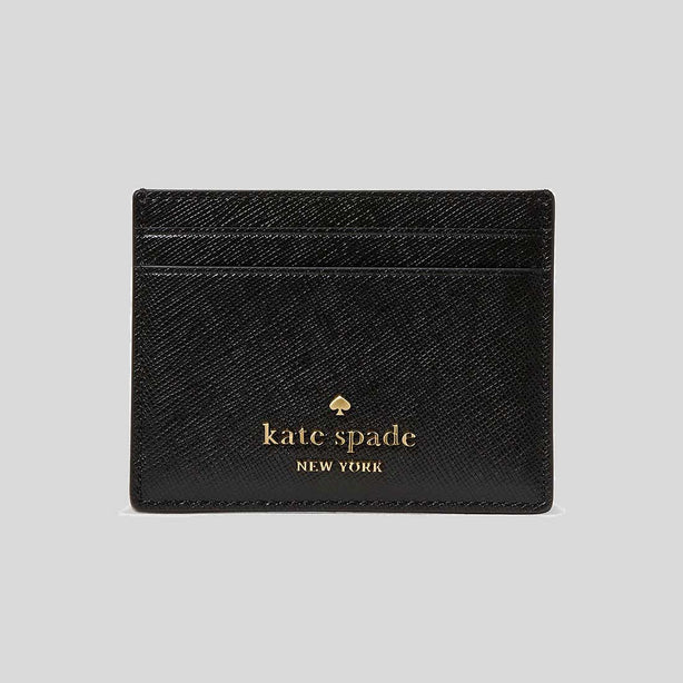 KATE SPADE Small Slim Card Holder Black KS-KN760