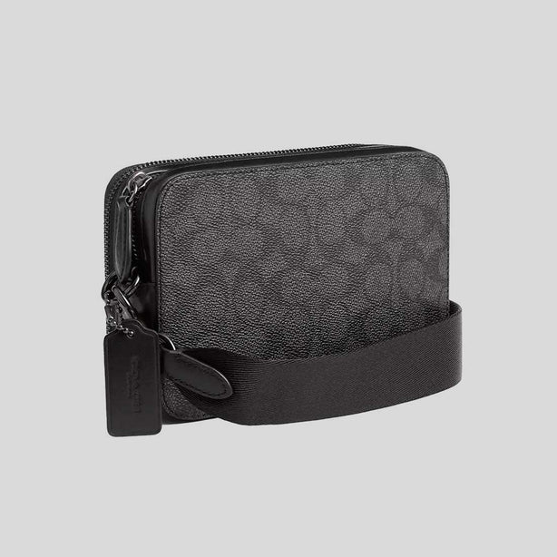 COACH Charter Crossbody Bag 19 In Signature Canvas With Coach Graphic Charcoal Multi RS-CAF83