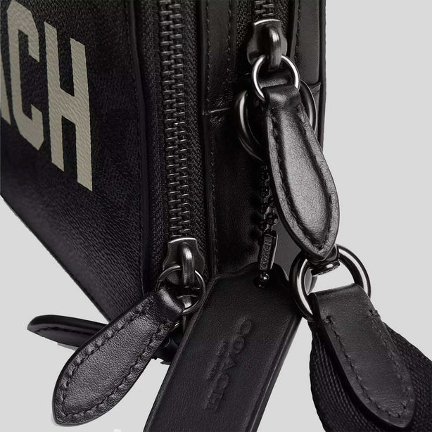 COACH Charter Crossbody Bag 19 In Signature Canvas With Coach Graphic Charcoal Multi RS-CAF83