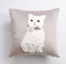 Velvet Fabric Cat Embroidery Sliver Covers Set of 2