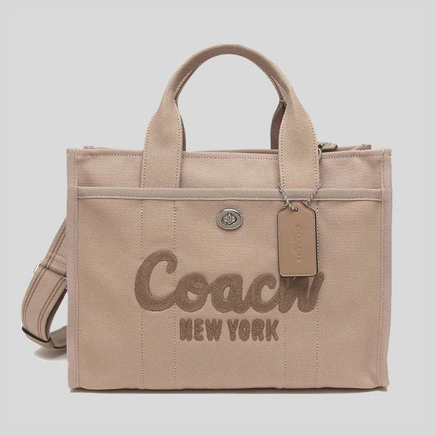 COACH Cargo Tote Bag Dark Natural RS-CP158