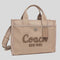 COACH Cargo Tote Bag Dark Natural RS-CP158