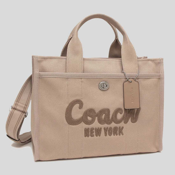 COACH Cargo Tote Bag Dark Natural RS-CP158