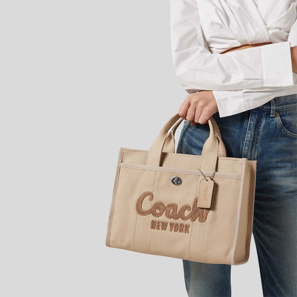 COACH Cargo Tote Bag Dark Natural RS-CP158