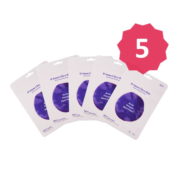 TENFIT- Hydro Patch – 0.1mm Ultra Thin Patch (8mm x 30pcs / 10mm x 15pcs)X5pack [International Shipping]