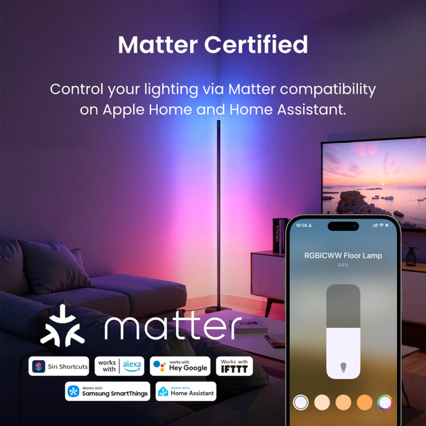 SwitchBot RGBICWW Smart Floor Lamp (UK Plug)