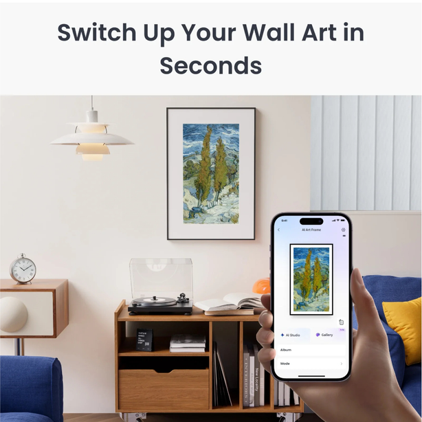 SwitchBot AI Art Frame Smart AI Digital Photo Frame
