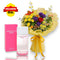 Clinique Happy Heart with Cherished - Elegant Mix Blooms Bouquet