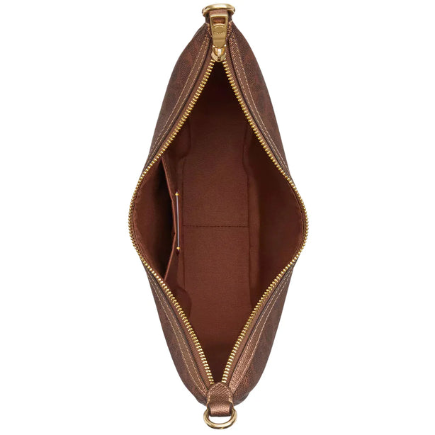 Coach Aria Shoulder Bag In Signature Canvas - Brown/ Copper CCL27