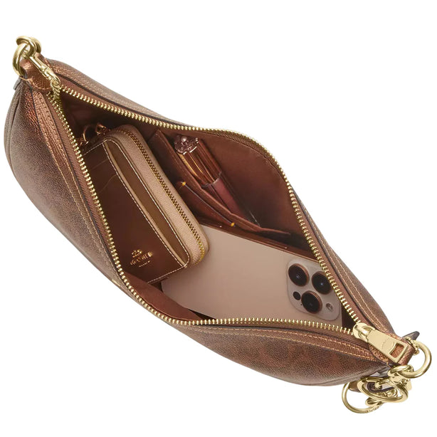 Coach Aria Shoulder Bag In Signature Canvas - Brown/ Copper CCL27