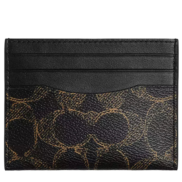 Coach Slim Id Card Case In Loved Signature Canvas - Brown CEB83