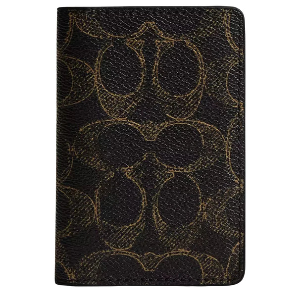 Coach Id Card Wallet In Loved Signature Canvas - Brown CEB86