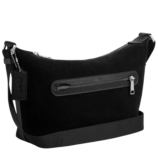 Coach Small Finn Crossbody Bag With Pouch - Black CDD79