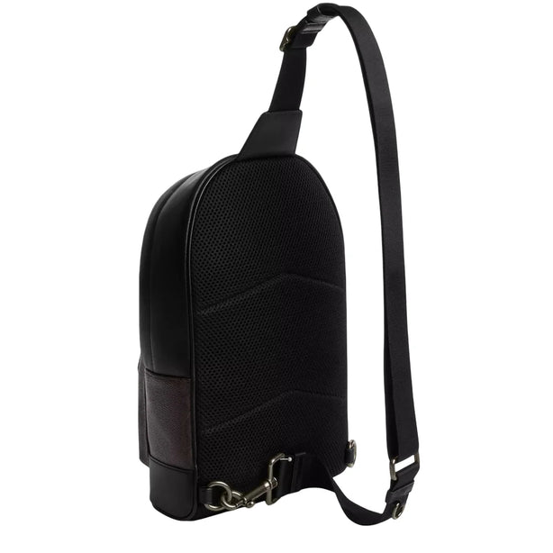 Coach West Pack Bag In Signature Canvas With Varsity Stripe - Walnut/ Multi CDC53