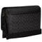 Coach Caleb Messenger Bag In Signature Canvas - Charcoal/ Black CY837