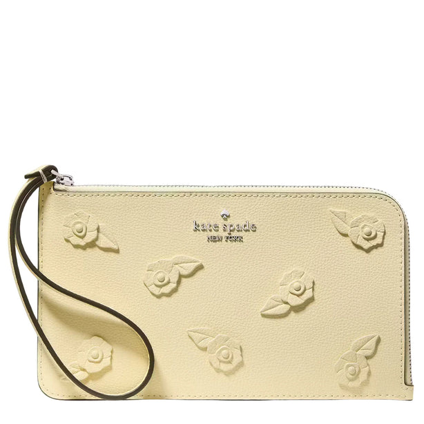 Kate Spade Lucy Floral Wristlet - Lemon Fondant KO126