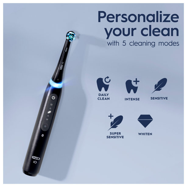 Oral-B iO Series 5 Electric Toothbrush with Micro Vibration Bluetooth A.I 3D Teeth Tracking Interactive Display