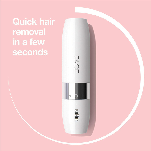 Braun Face Mini hair remover FS1000 with Smartlight, White