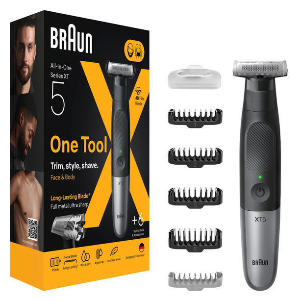 Braun Series X XT5100 Wet & Dry All in One Trimmer with 5 Attachments