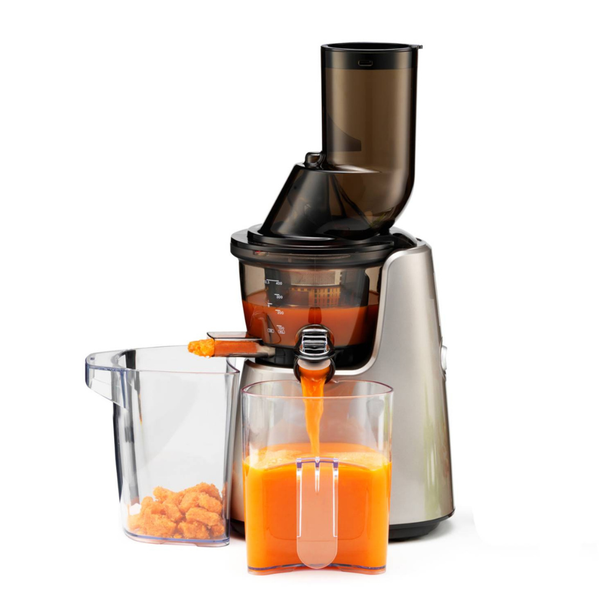 Kuvings C7000 Whole Slow Juicer with Dual Feeding Chute for Cold Press Masticating Juice (Silver)