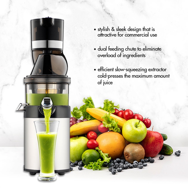 Kuvings CS600 Whole Slow Juicer with BPA-Free, 24 Hour Operation, Easy to Clean, Heavy Duty, Commercial Grade