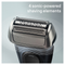 Braun Series 8 8513s Electric shaver with charging stand and travel case - fjord grey
