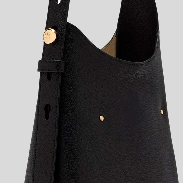 TORY BURCH Small Romy Hobo Shoulder Bag Black RS-175172