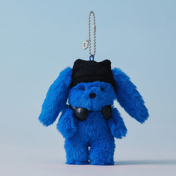 NJ X Kkole Furry Bunny Plush Keyring Tide Blue(International Shipping)
