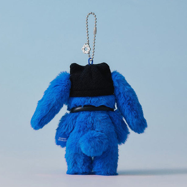 NJ X Kkole Furry Bunny Plush Keyring Tide Blue(International Shipping)