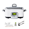 Greenpan Elite Slow Cooker 6L - Cloud Cream + GreenPan Melamine Sponge + Greenchef Spatula & Ladle
