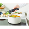 Greenpan Click Chef 16cm Open Saucepan - Cream + Click Chef Removable Handle - Black