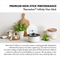 Greenpan Click Chef 16cm Open Saucepan - Cream + Click Chef Removable Handle - Black