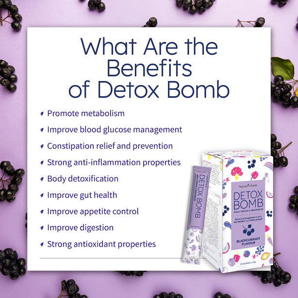 Nature's Farm® Detox Bomb Blackcurrant, 15s