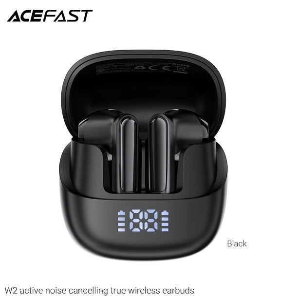 Acefast W2 Active Noise Cancelling True Wireless Earbuds - Black