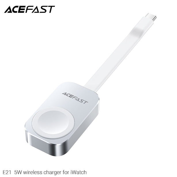 Acefast E21 5W wireless Charger for iWatch - Silver