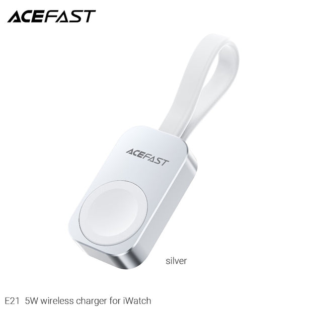Acefast E21 5W wireless Charger for iWatch - Silver