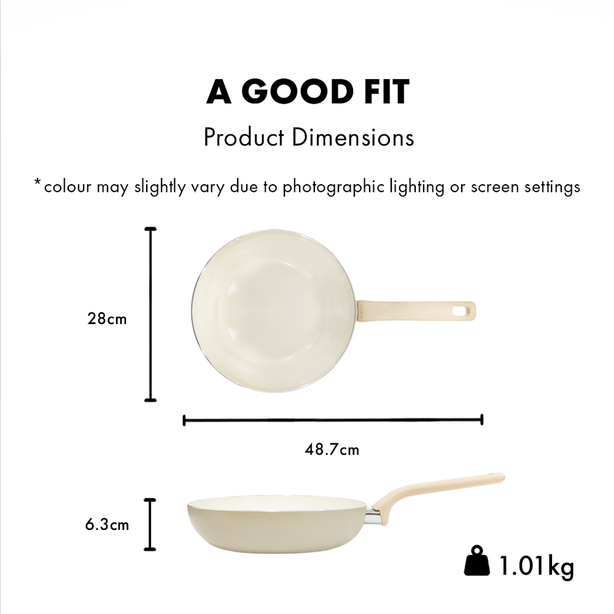 GreenPan Essence Taupe 28cm Deep Frypan