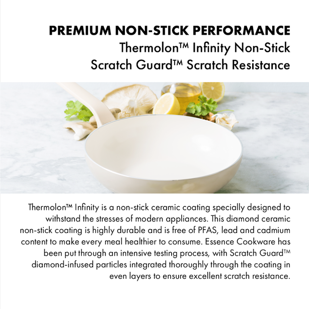 GreenPan Essence Taupe 28cm Open Wok