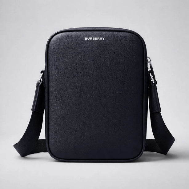 BURBERRY Men's Paddy Leather Shoulder Bag Dark Navy RS-80846161