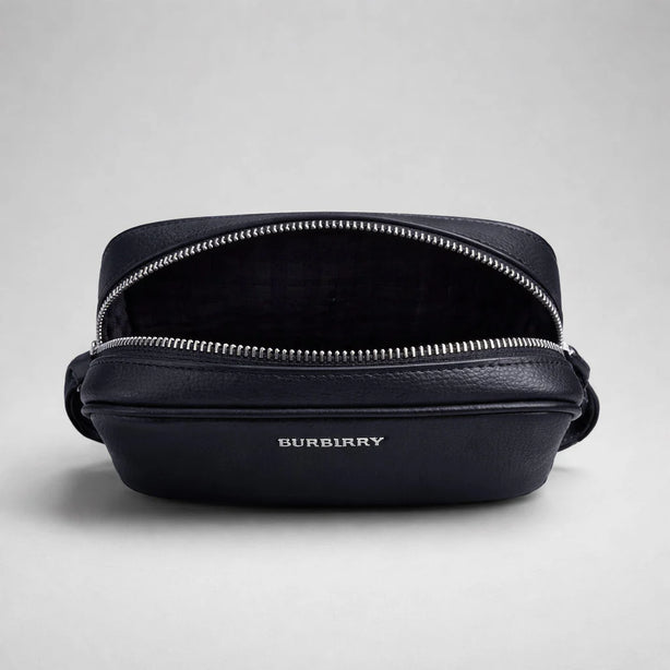 BURBERRY Men's Paddy Leather Shoulder Bag Dark Navy RS-80846161