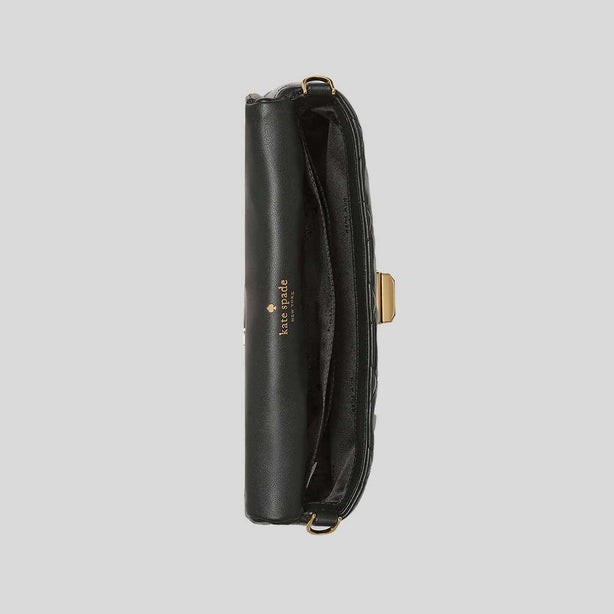 KATE SPADE Carey Quilted Mini Crossbody Bag Black RS-KM531